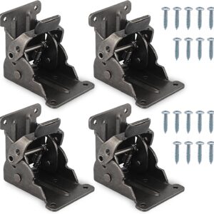 Bisagras plegables 90° autoblocantes para muebles - Negro