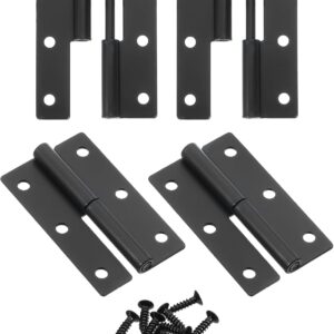 Bisagras elevables de elevación 4 uds. - Negro