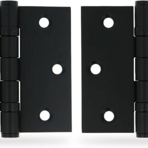 Pack 2 bisagras desmontables acero inoxidable 3.5'' - Negro