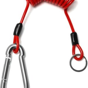 Cable seguridad freno remolque QWORK 1,2 m x 5 mm