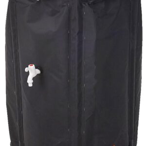 Barril colector de agua plegable 500 L con grifo negro