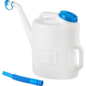 Jarra Hünersdorff 13L HDPE para camping, azul y natural