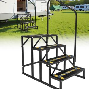 Escalones 4 pasos Altyostar con pasamanos para caravana