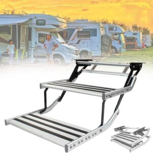 Escalones plegables para autocaravana de aluminio (2 escalones)