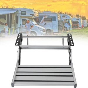 Escalón plegable de aluminio para autocaravana (manual)