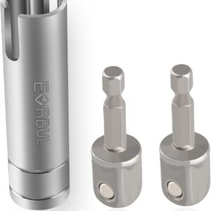 EVRBUL Adaptador taladro gato tijera con brocas
