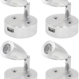 Luz LED 12V pared táctil 4x Jutta para caravana/barco