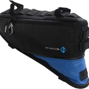 M-Wave Bolsa Cuadro Bicicleta Rough Ride Negro/Azul 42x14-25 cm