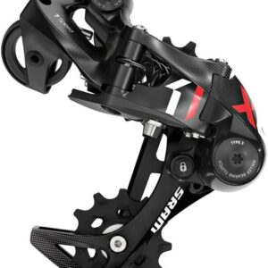SRAM X01 DH Desviador Unisex 7v Negro/Rojo