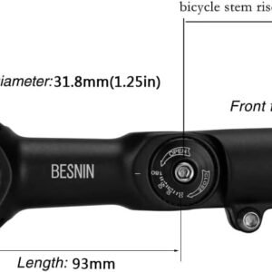 Vástago ajustable BESNIN 0°-90° para bici montaña/carretera