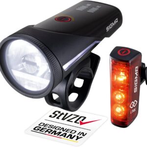 Kit luces bicicleta SIGMA Aura 100/Blaze Link con acoplamiento automático