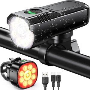 Zewdov Luces bicicleta 1000 lúmenes LED IP65 aluminio