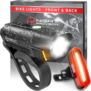 Luces BX-400 para bicicleta – Kit LED recargable USB-C