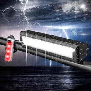 Luces bici recargables 2800 lm ACRUNU, 5 faros y 5 modos