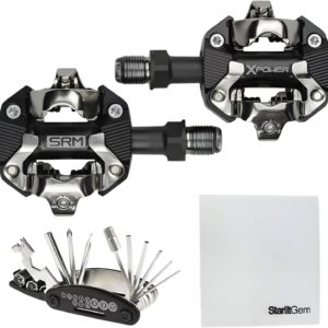 SRM X-Power - Pedales de medición de potencia MTB, doble cara, SPD