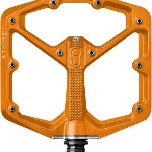 Pedales Crankbrothers Stamp Flat - Plataforma MTB/BMX Naranja