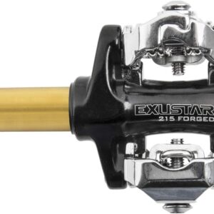 Exustar E-PM215TI - Pedal sin clip unisex de aluminio
