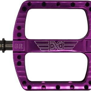 PDX G11 - Pedal MTB cóncavo, aluminio pulido (morado)
