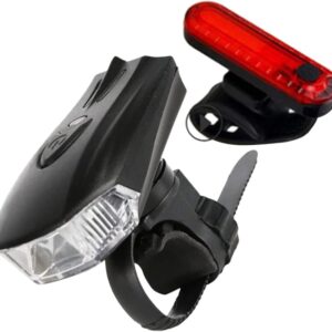 Happyyami Luces Bici LED Recargables, 2 Delanteras y 2 Traseras