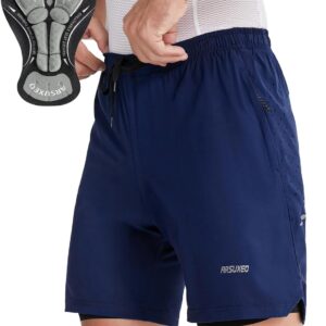 Pantalones cortos ciclismo hombre ARSUXEO acolchados y holgados