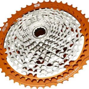 Cassette E13 Helix Race 13-52T Naranja 12v