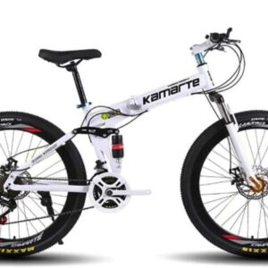 Bicicleta montaña hombre 27v, plegable, acero carbono