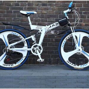 Bicicleta montaña 21v doble suspensión acero carbono