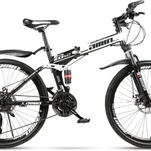 Bicicleta MTB plegable 26" 21v LapooH blanca