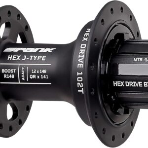 Spank Hex Boost - Buje trasero Boost 148x12 mm, 102T, negro