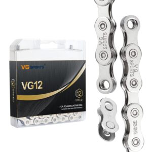 Cadena bicicleta 12v VG SPORTS ligera medios huecos