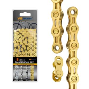 Cadena bicicleta VG SPORTS 6-11v | Ligera semihueca para MTB/road