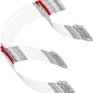 Mono Luroad líderes pesca pivotes 2 brazos rojo (12 uds)