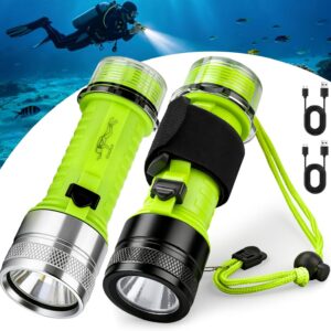 Linterna buceo recargable 1500 lm IPX8 sumergible 3 modos