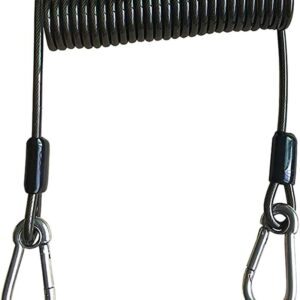 Cordón en espiral con mosquetón para pesca y kayak - Hangsu
