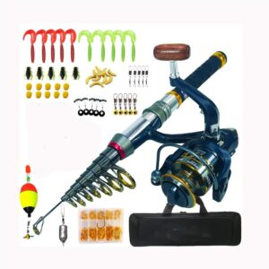 Juego caña pesca marina Luya 2.1m fibra carbono