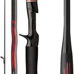Caña de pesca carbono 1.8m giratoria/fundición señuelos 3-15g
