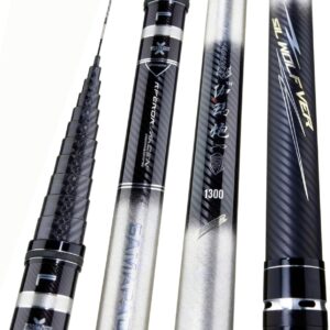 Cañas telescópicas ultraligeras 8-16 m para pesca profesional