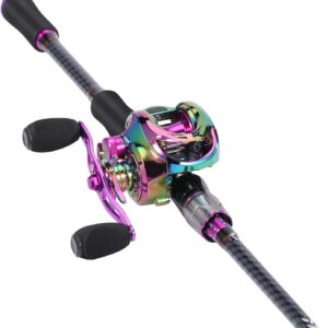 Sougayilang Combo Baitcasting 6 pies fibra carbono