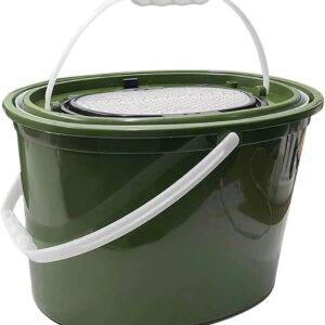 Cubo portátil para peces vivos de doble capa