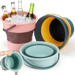 Cubos plegables Noamus 3 uds. 10L, versátiles y ahorradores