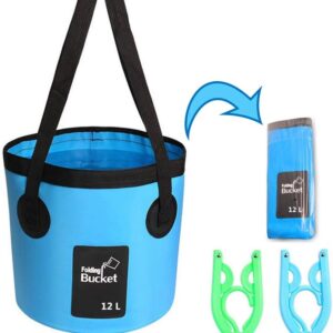Cubo plegable 12 L Cisture: ideal para pesca, camping y viajes