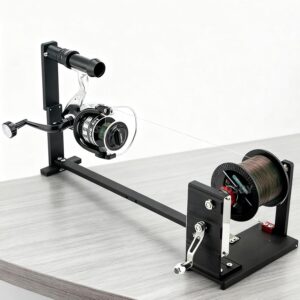 Carrete giratorio metálico 120 mm, relación 3:1