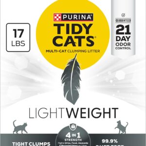 Purina Tidy Cats Arena 4 en 1 Ligera, sin polvo, 17 lb