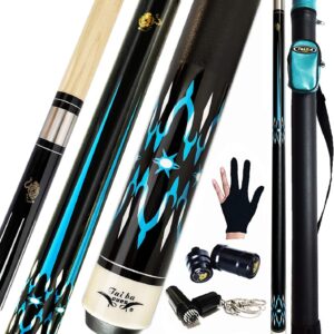Taco billar Tai Ba Cues 2 piezas + funda, arce canadiense