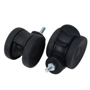 Ruedas universales silenciosas M12 x 4" con freno (5 uds.)