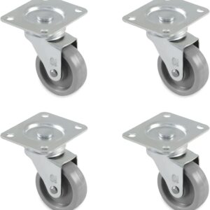 Amig - Pack 4 Ruedas Giratorias Ø30mm Gris - 22 kg/pieza