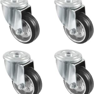 Amig - Pack 4 Ruedas Giratorias Ø80mm para Muebles (70kg)