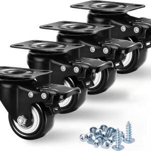 Ruedas giratorias para muebles pesados Moogiitools 50 mm, 4 uds.