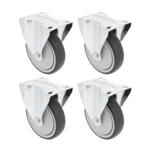 Ruedas fijas Ø100 mm para muebles pesados (pack 4 uds.)