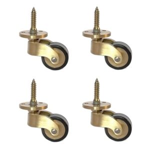 Ruedas giratorias de latón 25 mm, vintage, 150 kg
